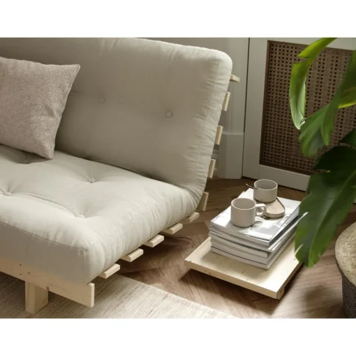 Karup Design Lean Sovesofa Med Alpha Madras 130x200 Linned/Raw