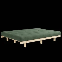 Karup Design Lean Sovesofa Med Alpha Madras 130x200 Oliven Grøn/Raw
