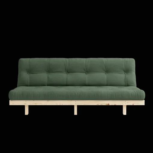 Karup Design Lean Sovesofa Med Alpha Madras 130x200 Oliven Grøn/Raw