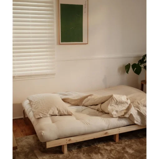Karup Design Lean Sovesofa Med Alpha Madras 130x200 Seaweed/Raw