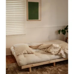 Karup Design Lean Sovesofa Med Alpha Madras 130x200 Beige/Raw