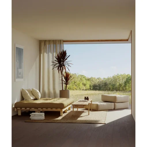Karup Design Lean Sovesofa Med Alpha Madras 130x200 Beige/Raw