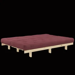 Karup Design Lean Sovesofa Med Alpha Madras 130x200 Bordeaux/Raw
