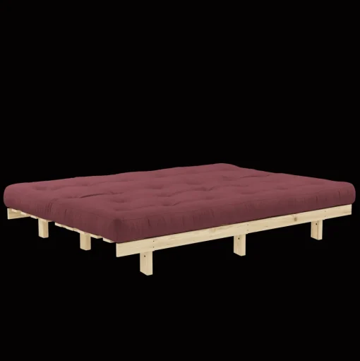 Karup Design Lean Sovesofa Med Alpha Madras 130x200 Bordeaux/Raw