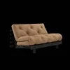 Karup Design Roots Sovasofa Med Roots Madras 140x200 Mocca/Sortlakeret