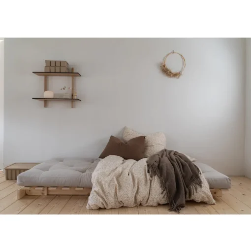 Karup Design Roots Sovasofa Med Roots Madras 160x200 Mocca/Sortlakeret