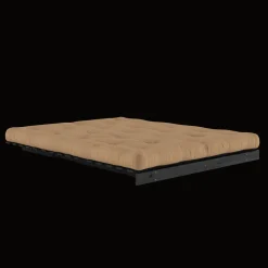 Karup Design Roots Sovasofa Med Roots Madras 160x200 Mocca/Sortlakeret
