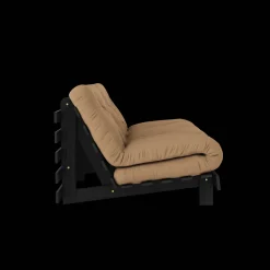 Karup Design Roots Sovasofa Med Roots Madras 160x200 Mocca/Sortlakeret