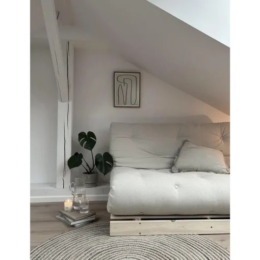 Karup Design Roots Sovasofa Med Roots Madras 160x200 Mocca/Sortlakeret
