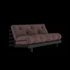 Karup Design Roots Sovasofa Med Roots Madras 160x200 Brun/Sortlakeret