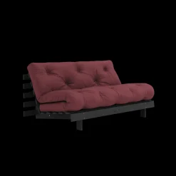 Karup Design Roots Sovasofa Med Roots Madras 160x200 Bordeaux/Sortlakeret
