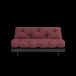 Karup Design Roots Sovasofa Med Roots Madras 160x200 Bordeaux/Sortlakeret