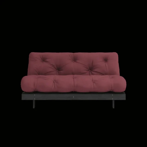 Karup Design Roots Sovasofa Med Roots Madras 160x200 Bordeaux/Sortlakeret