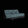 Karup Design Roots Sovasofa Med Roots Madras 160x200 Petroleum/Sortlakeret