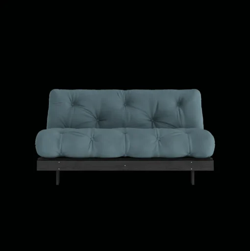 Karup Design Roots Sovasofa Med Roots Madras 160x200 Petroleum/Sortlakeret
