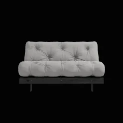 Karup Design Roots Sovasofa Med Roots Madras 140x200 Grå/Sortlakeret