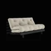 Karup Design Roots Sovasofa Med Roots Madras 160x200 Linned/Sortlakeret