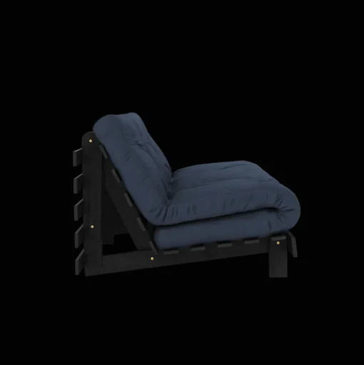 Karup Design Roots Sovasofa Med Roots Madras 160x200 Navy/Sortlakeret