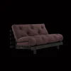 Karup Design Roots Sovasofa Med Roots Madras 140x200 Brun/Sortlakeret
