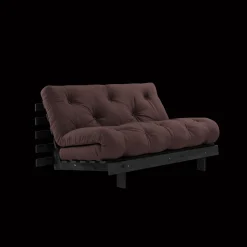Karup Design Roots Sovasofa Med Roots Madras 140x200 Brun/Sortlakeret