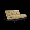 Karup Design Roots Sovasofa Med Roots Madras 140x200 Wheat Beige/Sortlakeret