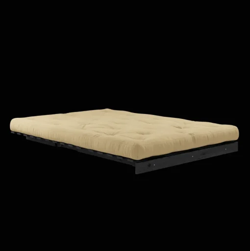 Karup Design Roots Sovasofa Med Roots Madras 140x200 Wheat Beige/Sortlakeret