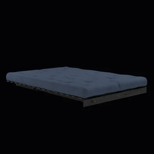 Karup Design Roots Sovasofa Med Roots Madras 140x200 Navy/Sortlakeret