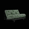 Karup Design Roots Sovasofa Med Roots Madras 140x200 Oliven Grøn/Sortlakeret