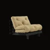 Karup Design Roots Sovesofa Med Madras 90x200 Black Night/Wheat Beige