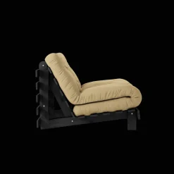 Karup Design Roots Sovesofa Med Madras 90x200 Black Night/Wheat Beige