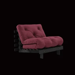 Karup Design Roots Sovesofa Med Madras 90x200 Black Night/Bordeaux