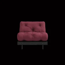 Karup Design Roots Sovesofa Med Madras 90x200 Black Night/Bordeaux