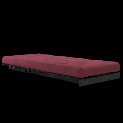 Karup Design Roots Sovesofa Med Madras 90x200 Black Night/Bordeaux