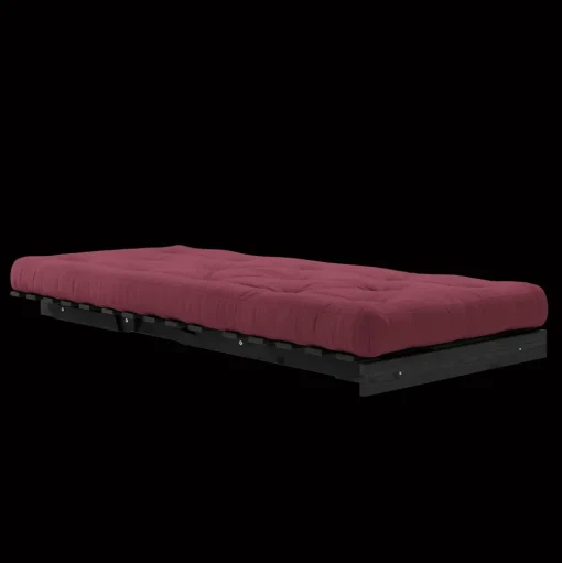 Karup Design Roots Sovesofa Med Madras 90x200 Black Night/Bordeaux