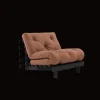 Karup Design Roots Sovesofa Med Madras 90x200 Black Night/Clay Brown