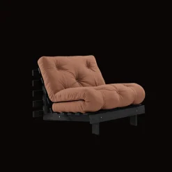Karup Design Roots Sovesofa Med Madras 90x200 Black Night/Clay Brown
