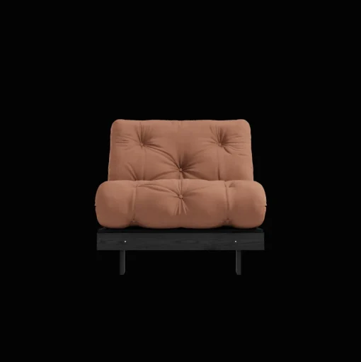 Karup Design Roots Sovesofa Med Madras 90x200 Black Night/Clay Brown