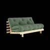 Karup Design Roots Sovesofa M. Madras 160x200 756 Olive Green/Fyrretrá
