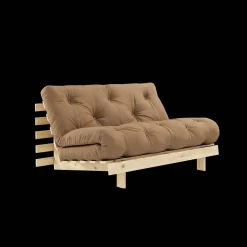 Karup Design Roots Sovesofa M. Madras 140x200 755 Mocca/Fyrretrá