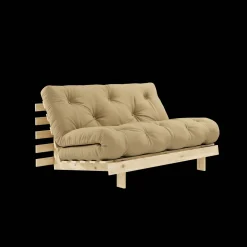 Karup Design Roots Sovesofa M. Madras 140x200 758 Wheat Beige/Fyrretrá
