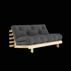 Karup Design Roots Sovesofa M. Madras 160x200 734 Dark Grey/Fyrretrá