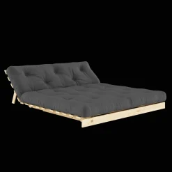 Karup Design Roots Sovesofa M. Madras 160x200 734 Dark Grey/Fyrretrá