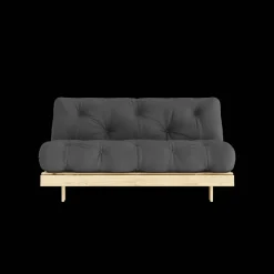Karup Design Roots Sovesofa M. Madras 160x200 734 Dark Grey/Fyrretrá