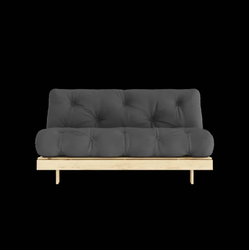 Karup Design Roots Sovesofa M. Madras 160x200 734 Dark Grey/Fyrretrá