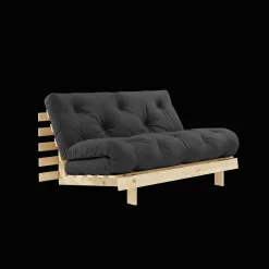 Karup Design Roots Sovesofa M. Madras 140x200 734 Dark Grey/Fyrretrá