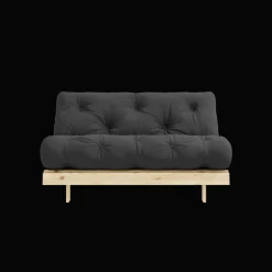 Karup Design Roots Sovesofa M. Madras 140x200 734 Dark Grey/Fyrretrá