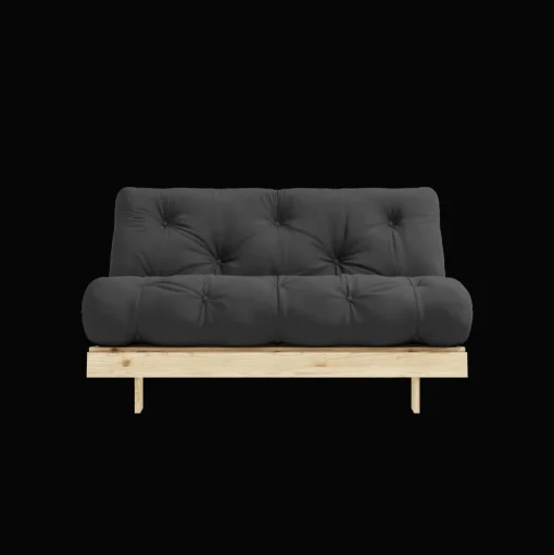 Karup Design Roots Sovesofa M. Madras 140x200 734 Dark Grey/Fyrretrá