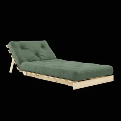Karup Design Roots Sovesofa M. Madras 90x200 756 Olive Green/Fyrretrá