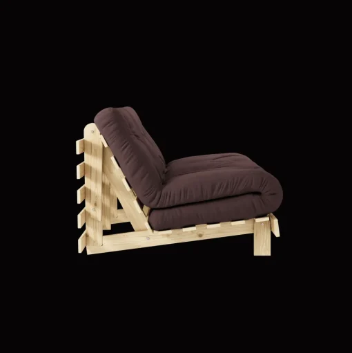 Karup Design Roots Sovesofa M. Madras 140x200 715 Brown/Fyrretrá