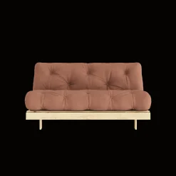 Karup Design Roots Sovesofa M. Madras 160x200 759 Clay Brown/Fyrretrá